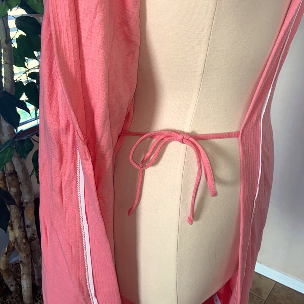 Carole Hochman Waffle Wrap Robe ~ Iced Papaya - Picture 4 of 8